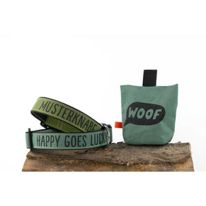 Hundehalsband aus festem Baumwollstoff in verschiedenen Farben und Motiven | Siebdruckverfahren - emma und hugo