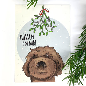 Weihnachtskarte / Postkarte - 4er Set - emma und hugo