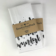 Laden Sie das Bild in den Galerie-Viewer, Geschirrtuch aus Halbleinen &quot;Sei frech und wild und wunderbar&quot; - emma und hugo