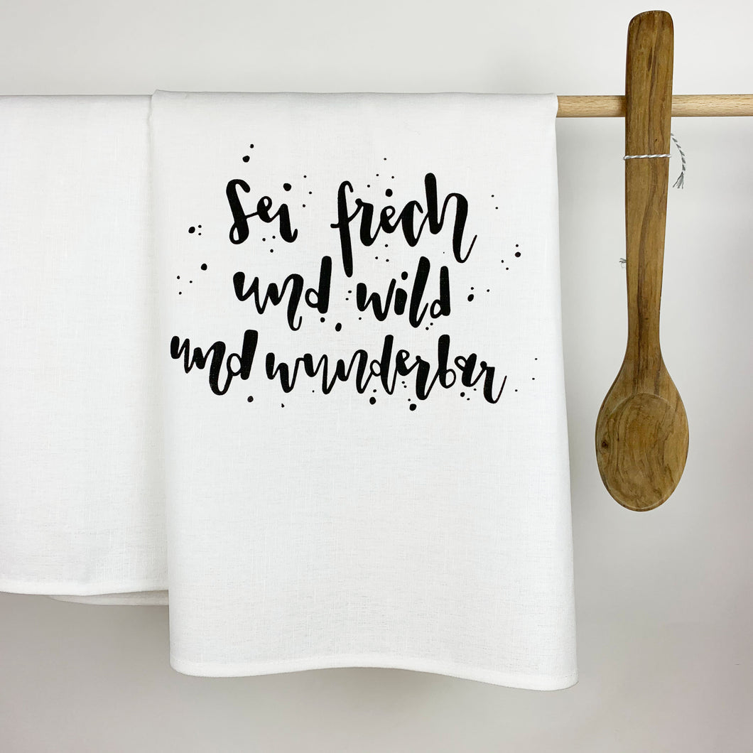 Geschirrtuch aus Halbleinen 