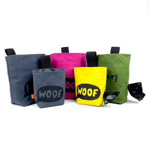 Hunde Leckerlibeutel mit Kotbeutelspender aus Dry Oilskin - Handgemacht - emma und hugo
